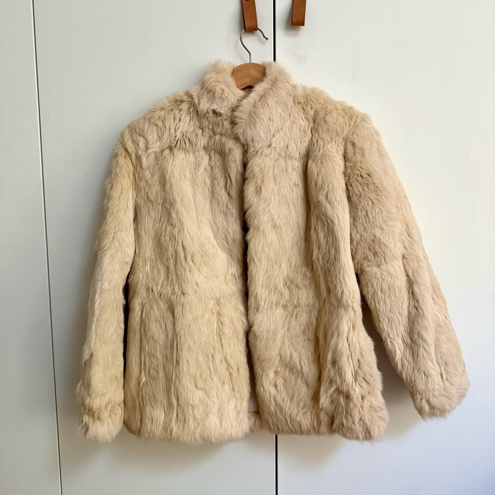 Vintage Fur Cream Coat